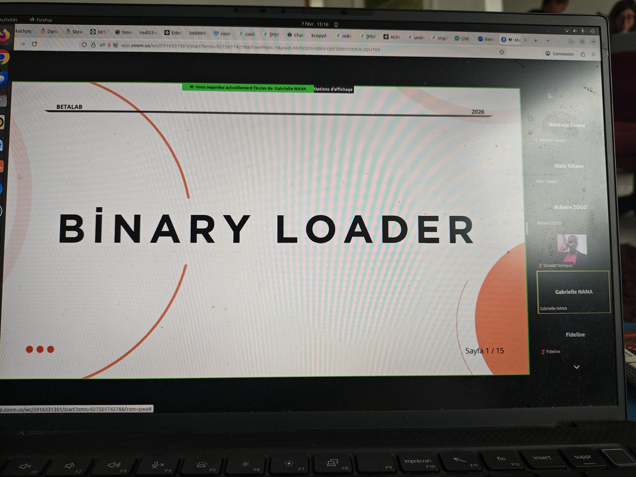 Binary loader explained by Gabrielle Ndoundam and Donald Negou